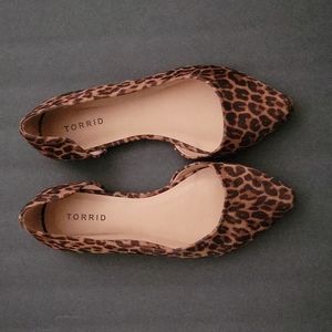 Torrid Leopard D'Orsay Flat 8W